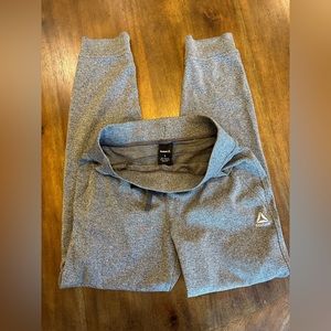 Boys Reebok Drawstring Sweatpants Jogger Grey Sz Large